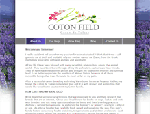 Tablet Screenshot of cotonfield.com